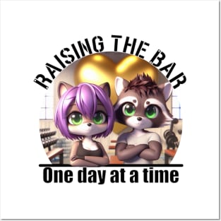 Raising the Bar Raccoons Posters and Art
